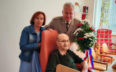 Oslava 90. narozenin plukovníka v. v. Karla Fanty
